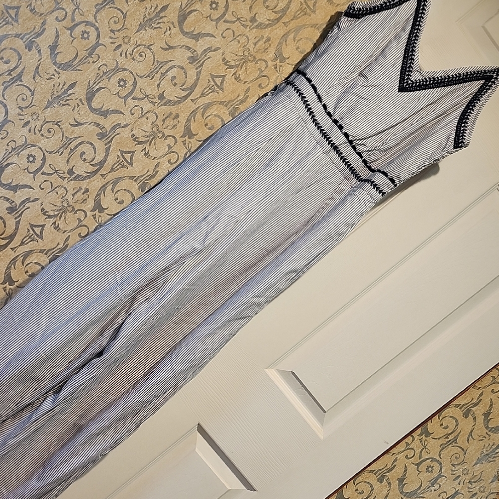 Japna Striped Sleeveless Jumpsuit